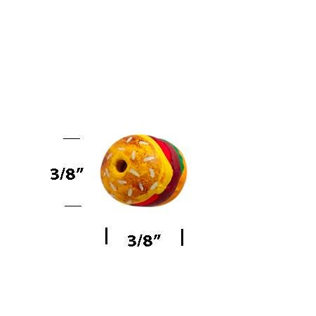 Cheeseburger Beads - detail view