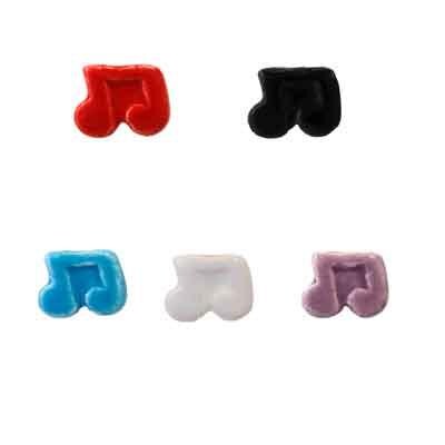 Music Notes Hand Painted Beads from Peru | Musician Jewelry - Xinar