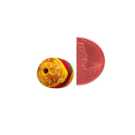 Cheeseburger Beads - alternate angle